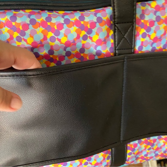 Betsey Johnson Weekender Bag Kitty Cat Faux Leather NWOT multicolor Duffel Bag - Picture 9 of 15